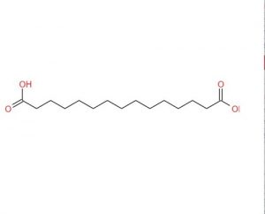 The chemical structure of Pentadecanedioic acid