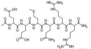 The chemical structure of Acetyl Hexapeptide-8