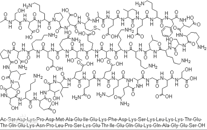 The Chemical structure of thymosin beta 4