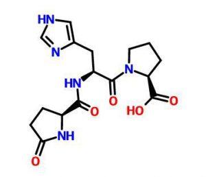 The Chemical structure of Prorelin (TRH)