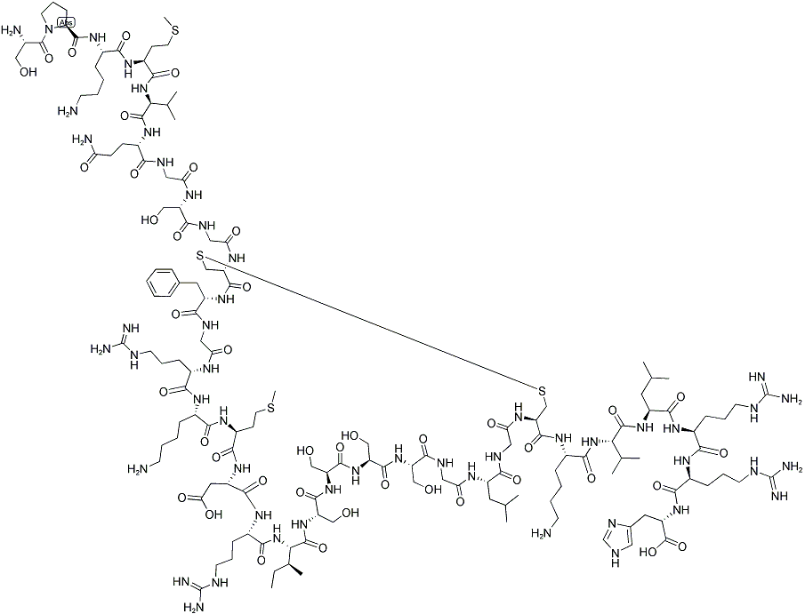 The Chemical structure of Nesiritide (BNP-32)