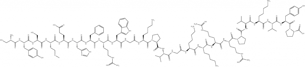 The Chemical structure of Cosyntropin