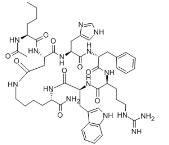 Chemical structure of Melanotan II