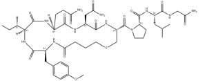 The chemical structure of Carbetocin Acetate