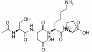 The chemical structure of Goralatide peptide