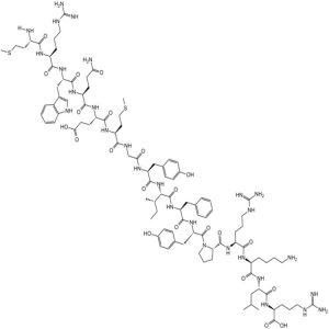 The chemical structure of MOTS-c Peptide