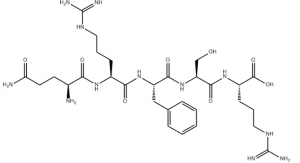 Chemical structure of Opiorphin from the drug peptide company Remetide