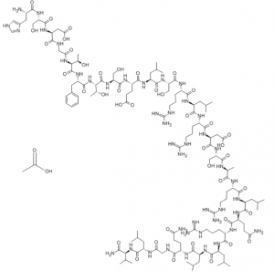 Chemical structure of Secretin acetate