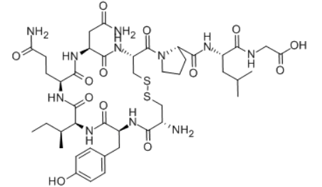 the Chemical structure of Oxytocin from the drug peptide company Remetide