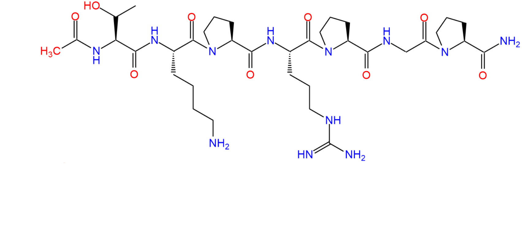 chemical formula of N-acetyl selank amidate