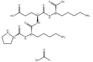 chemical formula of PalMitoyl tetrapeptide-3