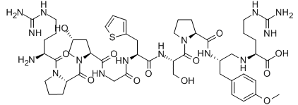 (Hyp3,β-(2-thienyl)-Ala5,Tyr(Me)8-(?)-Arg9)-Bradykinin Lobradimil；RMP-7